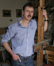 David Rowlands in his studio