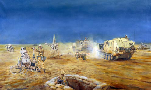 Rapier missiles of the Royal Artillery, Gulf War, 1991