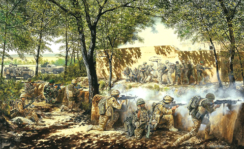Fighting the Taliban in the green zone
