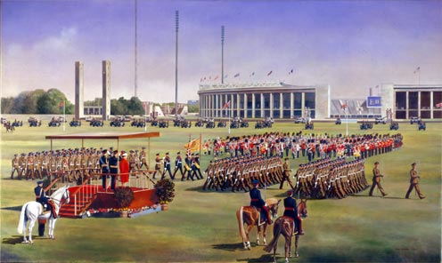 Royal Review of 1st Battalion The Gloucestershire Regiment, Berlin