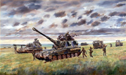 AS 90 Section Deployment, Salisbury Plain