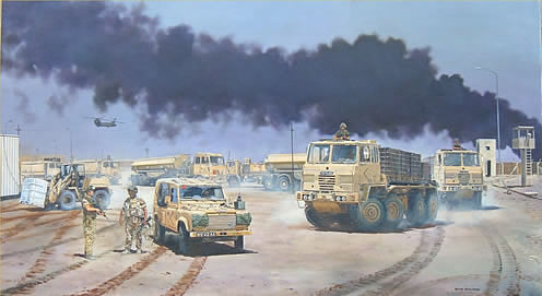 2 CS Regiment RLC re-supplies 7th Armoured Brigade during the Battle for Basra