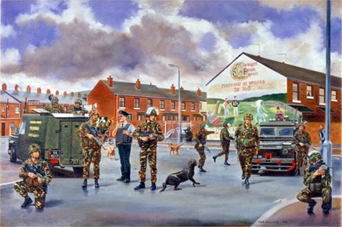 RV on Flax Street, Ardoyne, North Belfast