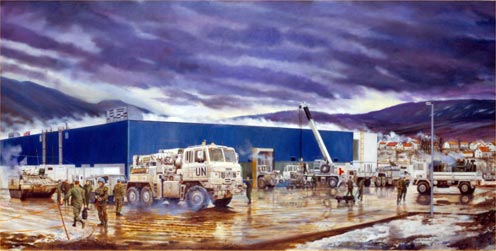 7 Armoured Workshop Company at Gornji Vakuf, Bosnia