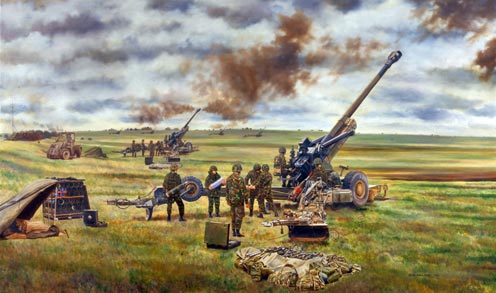 FH70 Howitzers, 101 Regiment Royal Artillery (V), 