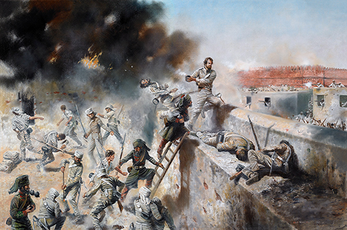 Lieutenant George Alexander Renny VC at the Delhi Magazine, 16th September 1857