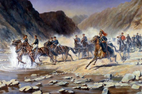 Shah Sujah's Horse Artillery, during the 1st Afghan War
