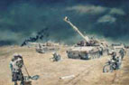 127 (Dragon) Battery Royal Artillery Coming into Action: Iraq