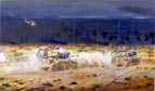 40 Regiment Royal Artillery approaching the Basrah Road
