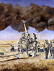 M110 Howitzer in action. 32 Regiment RA
