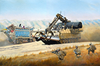 A Trojan Armoured Vehicle Royal Engineers (AVRE) in Afghanistan