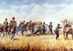 C Troop Royal Horse Artillery coming into action at the Battle of Balaclava 