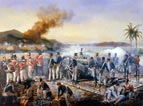 The bombardment of Fort Desaix, Martinique, February 1809