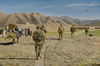 Foot patrol near Kajaki, Helmand Province.