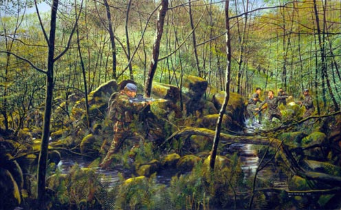 Corporal Wayne Mills CGC in action near Gorazde, Bosnia, 29th April 1994